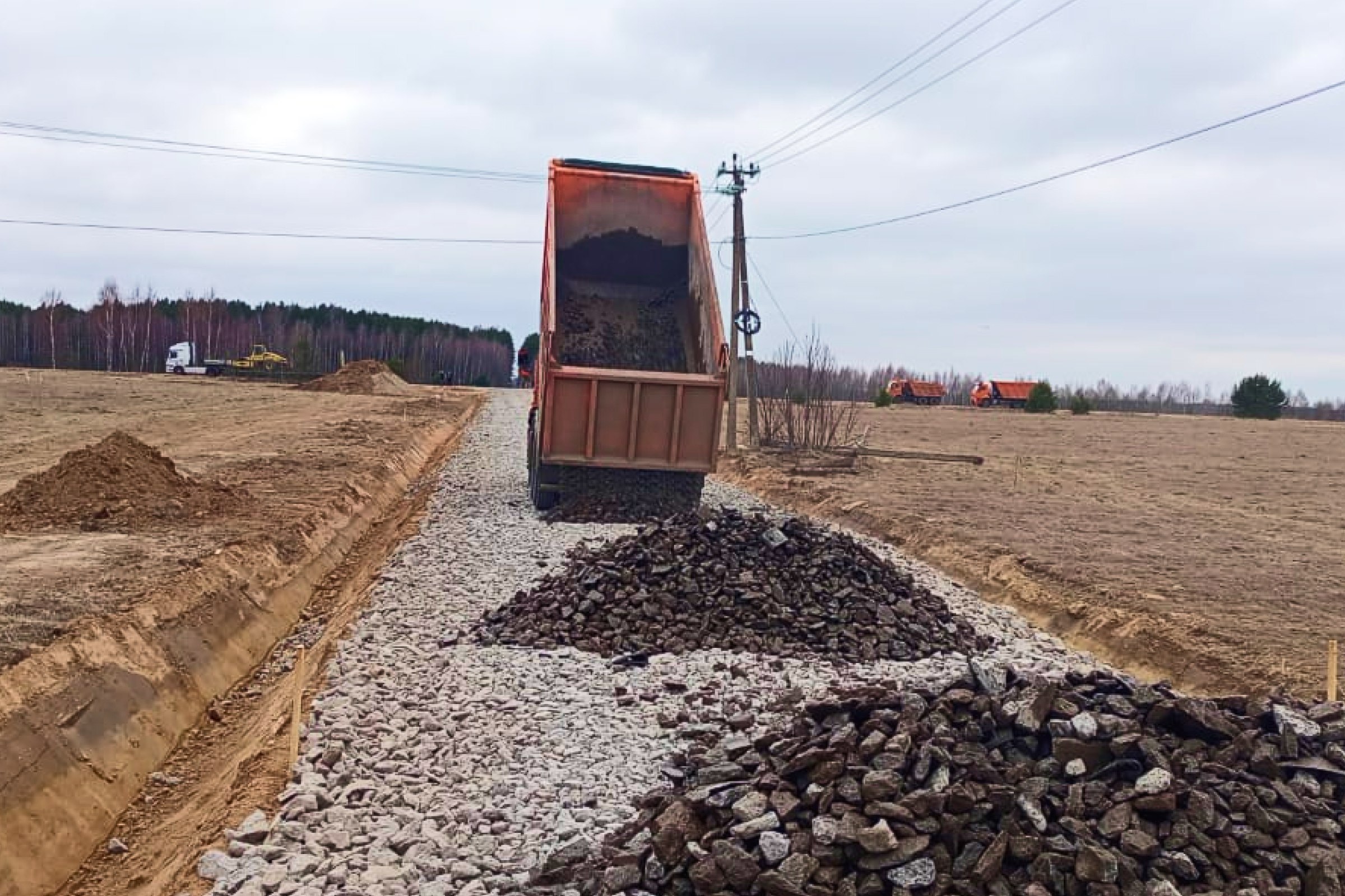 <p><span>Строительство дороги</span></p>